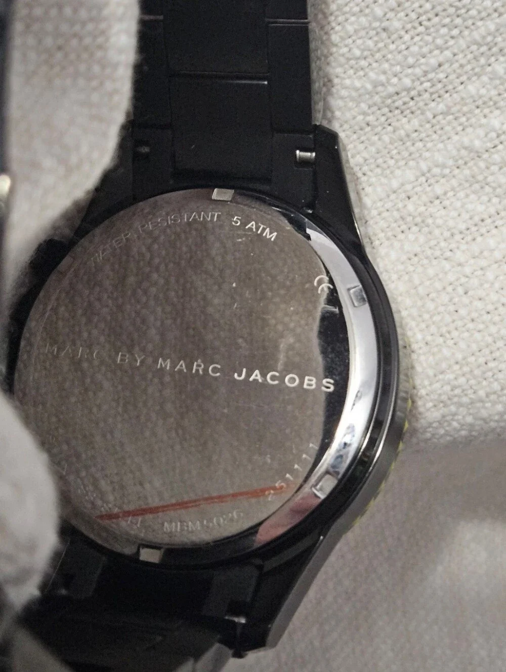 Marc by Marc Jacobs Black Chronograph Watch Neon Green Stainless Steel, Men's